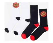 Santa cruz socks classic dot sock (pack 2)